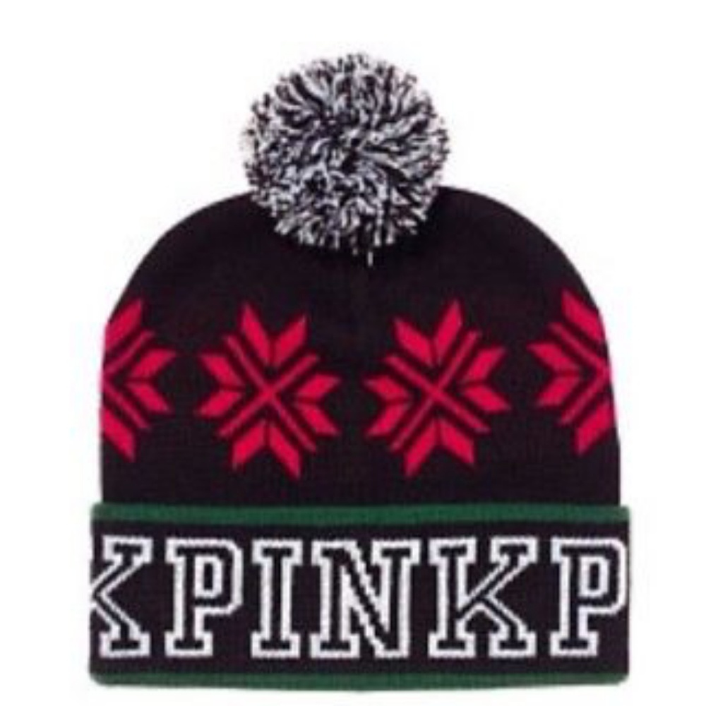 PINK beanie Christmas hat
